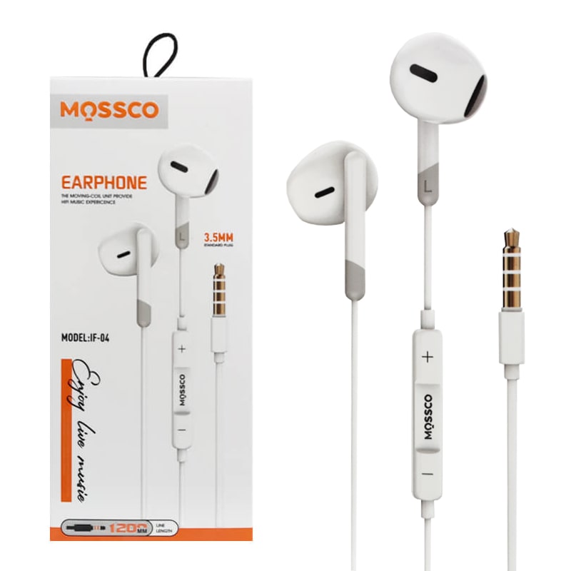 هندزفری سیمی MOSSCO IF-04 تایپ C | صدای HiFi و کابل ۱.۲ متری