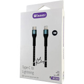 کابل شارژ و انتقال داده USB به لایتنینگ وینر مدل WC08 | طول ۱ متر