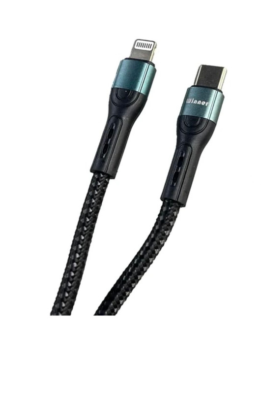 کابل شارژ و انتقال داده USB به لایتنینگ وینر مدل WC08 | طول ۱ متر