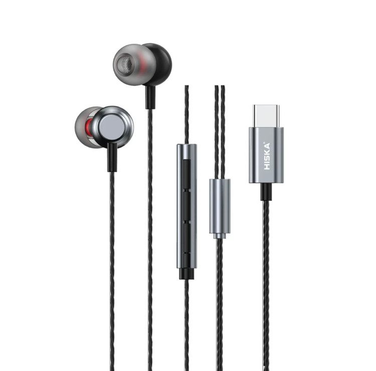 هندزفری سیمی هیسکا مدل HK-709C با رابط Type-C