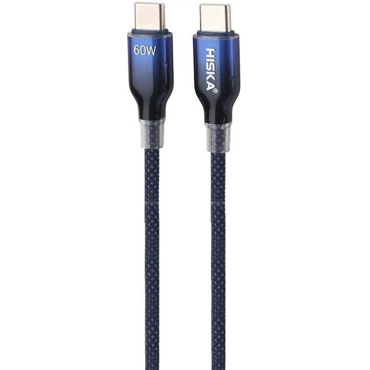 کابل شارژ هیسکا مدل LX-911CC | کابل Type-C با توان 60 وات