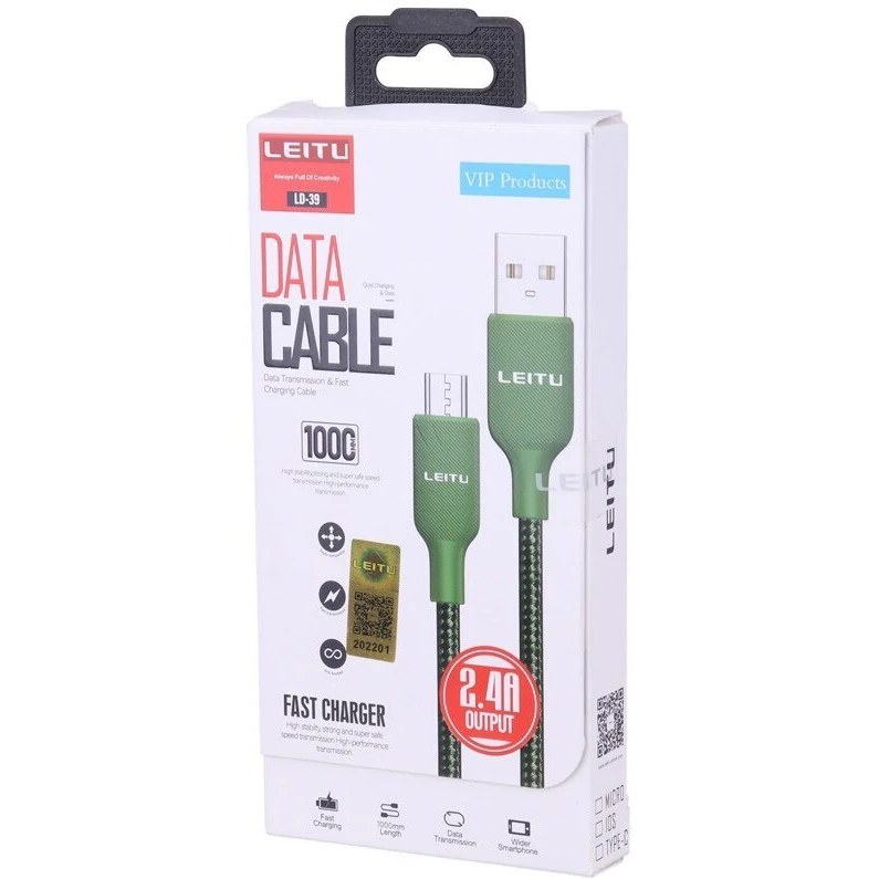کابل تبدیل USB به Type-C لیتو (LEITU) مدل LD-39