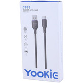 کابل شارژ سریع تایپ C یوکی مدل CB83 با توان 3.1 آمپر و طول 1.2 متر