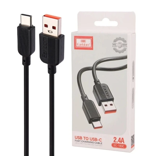 کابل تبدیل USB به USB-C ارلدام مدل ec-183c طول 1متر