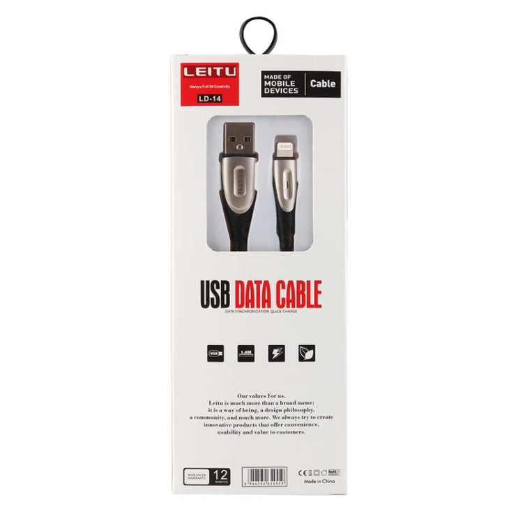 خرید کابل USB به USB-C لیتو LEITU LD-14 | ارسال فوری