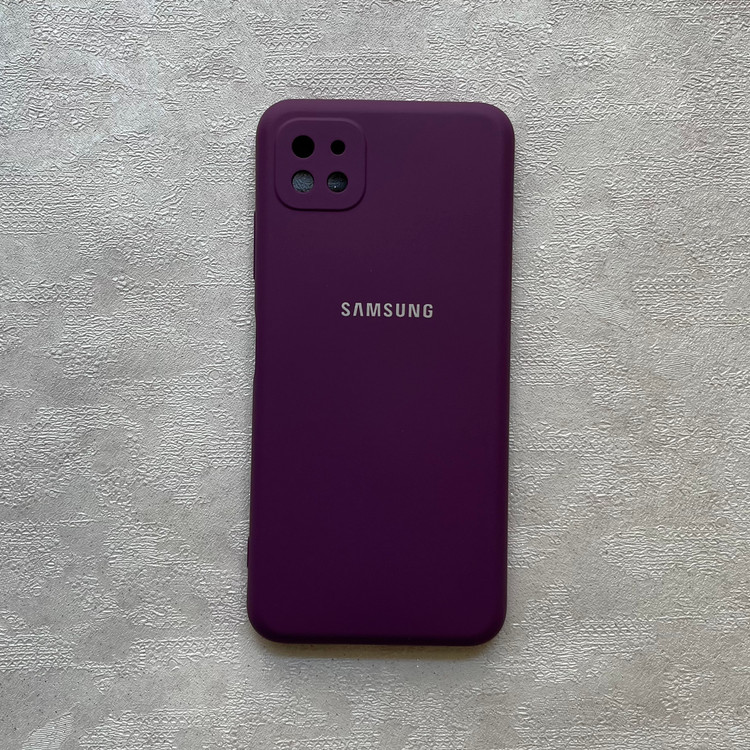قاب سیلیکونی سامسونگ Galaxy A22 داخل مخملی رنگی | قاب محافظ A22