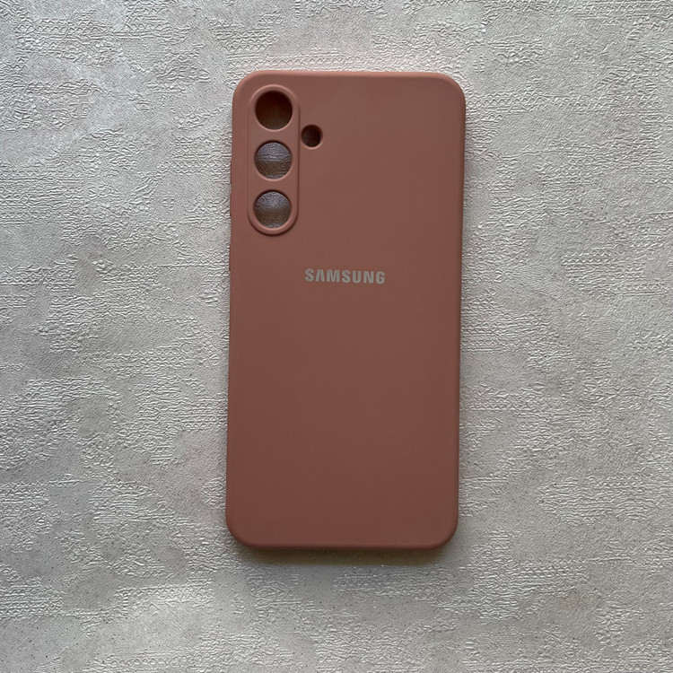 قاب سیلیکونی Samsung Galaxy A55 داخل مخملی رنگی | قاب محافظ A55