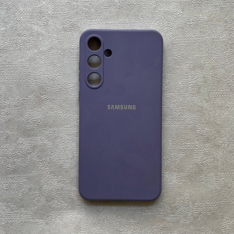 قاب سیلیکونی Samsung Galaxy A55 داخل مخملی رنگی | قاب محافظ A55