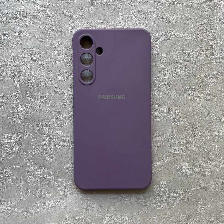قاب سیلیکونی Samsung Galaxy A55 داخل مخملی رنگی | قاب محافظ A55