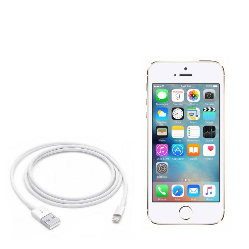 کابل شارژ و انتقال داده اورجینال Apple USB-A to Lightning