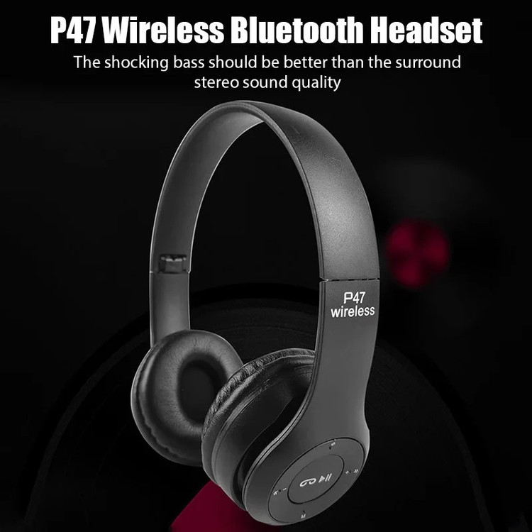 هدست بلوتوثی گیمینگ P47 مدل Wireless با میکروفون