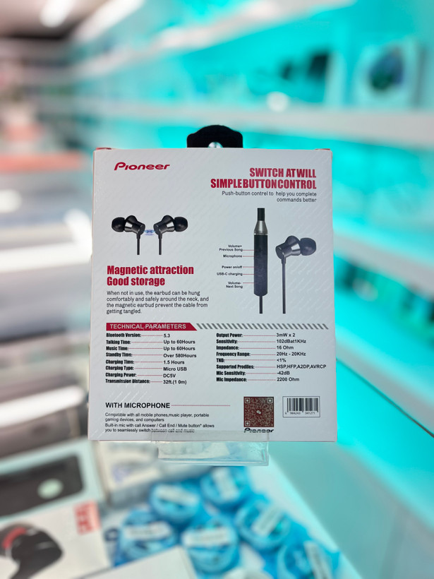 هندزفری گردنی بلوتوثی پایونیر P66 | PIonner P66 Neckband